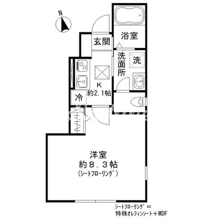 Kハイム中延の物件間取画像